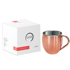 Hammered Moscow Mules Taza de cobre 100% Capacidad de cobre puro (24 Oz) - Product Image 1