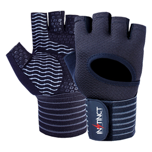 ถุงมือยกน้ำหนักสำหรับออกกำลังกาย สายรัดข้อมือแบบ unisex ครึ่งนิ้ว หนังกันน้ำ สำหรับยิม ปั่นจักรยานกลางแจ้ง ป้องกันฝ่ามือเต็มรูปแบบ - Product Image 1