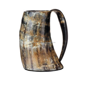 Wholesale Dark Theme Buffalo /Cow/Ox Horn Drinking Viking <b>Mug</b> for Beer Drinking Indoor Decor Unique Material Design Drinking <b>Mug</b> - Product Image 3