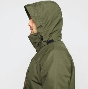 Chaqueta cortavientos con cremallera de manga larga informal con logotipo personalizado para hombre, bolsillos, transpirable, para pesca al aire libre, de punto para primavera, verano, invierno - Product Image 3