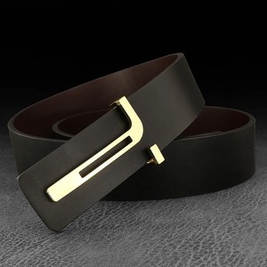 เข็มขัดสำหรับผู้ชายเข็มขัดหนังแท้สุดหรูของดีไซน์เนอร์ชื่อดังเข็มขัดหนังวัวทางการสายรัดเอวสำหรับผู้ชายสีดำสำหรับผู้ชายขนาด3.8ซม. - Product Image 4
