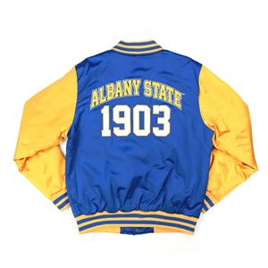 Albany State University Custom Winter Varsity Jacket HBCU College Letterman Coat Front Vintage Wholesale Campus Outerwear XS - Product Image 5
