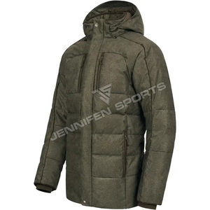 Veste de chasse d'extérieur pour hommes, 100% laine, respirante, coupe-vent, doudoune pour activités de chasse - Product Image 3