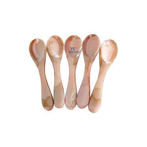 ช้อนหอยมุกคาเวียร์เปลือกหอยคาเวียร์ช้อนเปลือกหอยคาเวียร์สลักโลโก้ใหม่ - Product Image 4