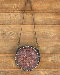 2023 haute qualité élégant Vintage en cuir repoussé bandoulière sac à bandoulière petite taille sac à main pour femmes - Product Image 2