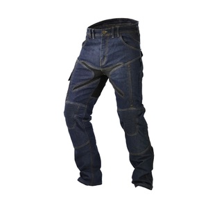 Pantaloni da Motociclista Personalizzati in Denim Cordura Blu Scuro con Fodera in Aramide, Protezioni CE Livello 2, Tasche Ventilate, Pesanti e Personalizzabili - Product Image 3