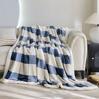 Gran oferta, manta de edredón para cama de invierno, tamaño King, mantas cálidas Súper suaves, manta de franela de lana de coral para viajes y aviones