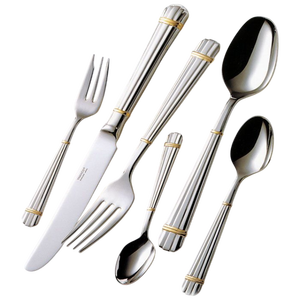 Vaisselle de restaurant de luxe couverts vaisselle cuillère fourchette couteau or blanc couverts en acier inoxydable ensembles - Product Image 5