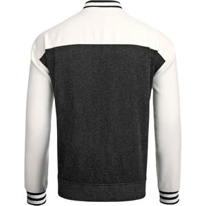 Chaqueta universitaria de lona personalizable de alta calidad con mangas de cuero de chenilla bordadas de secado rápido, colores personalizados para invierno - Product Image 2