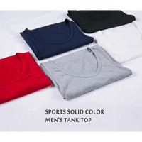 Chaleco Deportivo Formal Personalizado 100% Algodón, Anti-Pilling, Ecológico, Transpirable, OEM, Corte Ajustado, Camiseta Interior con Bordado 3D
