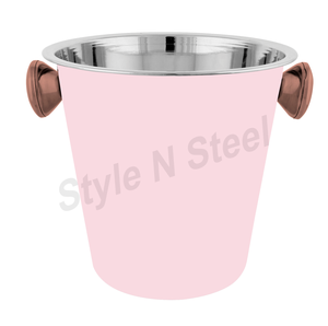 Cubo de champán 22 cm Vino champán Cerveza Enfriador Cubo de hielo Cubo de vino de acero inoxidable con impresión de palabras - Product Image 1