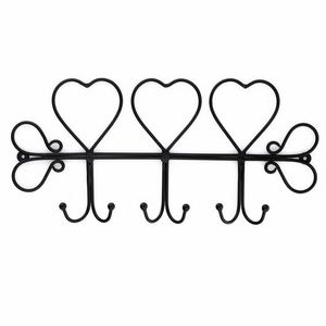 Design simple crochet mural noir crochet mural polyvalent haute qualité antirouille manteau de poudre naturelle finition prix usine - Product Image 3