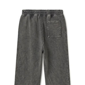 Pantalon de survêtement évasé ample personnalisé pour hommes Joggers de couleur unie avec logo pour bouffée impression taille moyenne style décontracté Bootcut sweatp droit - Product Image 4