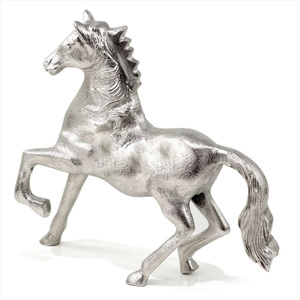 Hermoso Animal de Metal Tamaño grande Caballo saltador dorado Caballo de Metal Estatuilla de Animal Pieza decorativa. - Product Image 4