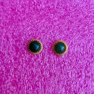 Boucles d'oreilles fines en argent 925 avec pierre précieuse d'onyx vert Bijoux en pierre semi-précieuse personnalisés en gros auprès d'un fournisseur de confiance - Product Image 3