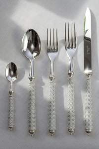 ด้ามจับโลหะรูปทรงเรขาคณิตทำจากสเตนเลสสตีลมีลวดลาย - Product Image 2