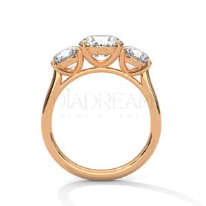Anillo Original para mujer al por mayor, joyería fina de diseño clásico, anillo de joyería de diamante de moissanita con forma redonda de Plata de Ley 925 - Product Image 6