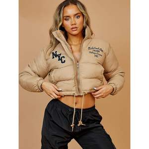 แจ็กเก็ตปลาปักเป้าปักลายฟองระบายอากาศได้ดีแจ็กเก็ตขนเป็ดไนลอนหนาสำหรับผู้หญิงแจ็กเก็ตกลางแจ้งแฟชั่น - Product Image 5