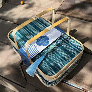 ตะกร้าของขวัญไม้ไผ่ ดีไซน์งานฝีมือแบบดั้งเดิม สำหรับชุดของขวัญ ตะกร้าของขวัญ ของตกแต่ง และการจัดเก็บ จากประเทศเวียดนาม - Product Image 1