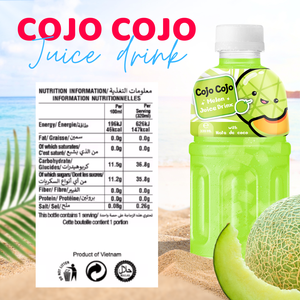 ขวดน้ำดื่ม11.2พรีเมี่ยม Cojo Cojo Melon Juice 100% น้ำผักผลไม้คั้นสดๆจากธรรมชาติ - Product Image 3