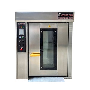 Buen precio Horno de pan Panadería 8 bandejas Video Soporte técnico Equipo de panadería Altuntop Trolley Horno rotatorio Fábrica de Vietnam - Product Image 4