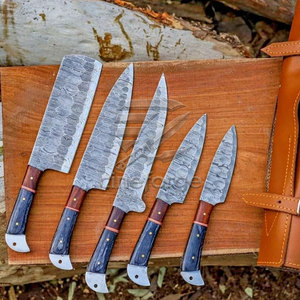 Ensemble de couteaux de chef en damas de haute qualité, matériau durable, prix abordable, vente en gros - Product Image 4