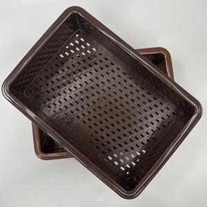 Plateau pour ustensiles de cuisine rectangulaire multi-usages en plastique empilable compact Service OEM/ODM - Product Image 3