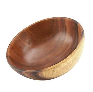 Home Ware Ensemble de bols de service en acrylique 2 pièces Base en résine nacrée couleur naturelle pour fruits nourriture nouilles mélange emballage en carton - Product Image 5