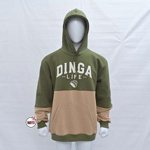 เสื้อฮู้ดผ้าฟลีซผ้าฝ้ายพิมพ์ลาย2โทนสีแบบพรีเมียมปักลายสำหรับฤดูหนาว - Product Image 1