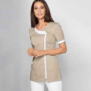 Conjuntos de Uniformes Médicos de Talla Grande, Uniformes de Enfermería Personalizados de Manga Corta para Quirófano, UCI, Traje de Enfermera Elástico para Doctoras y Esteticistas - Product Image 4