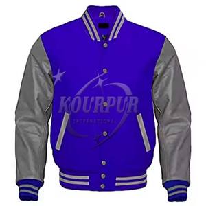Vestes d'université de baseball pour hommes personnalisées OEM Entraîneurs d'hiver Manches en cuir polaire brodées en chenille avec support Style Streetwear - Product Image 5