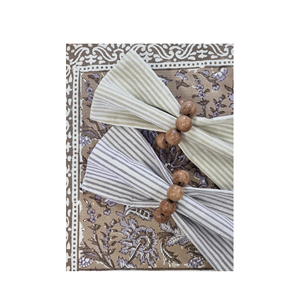 Western Restaurant Serviette Boucle Bois Perle Chanvre Corde Décoration Creative Perlé Serviette Anneau au meilleur prix - Product Image 6