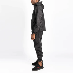 ชุดวอร์มกันลมสำหรับผู้ชายชุดวอร์มผ้าโพลีเอสเตอร์แบบรูดซิปใส่สบาย - Product Image 5