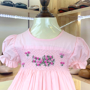 Vente en gros Robe pour bébé fille Vêtements pour enfants en coton smocké OEM Vêtements de princesse pour filles Vêtements pour enfants fabriqués au Vietnam - Product Image 2