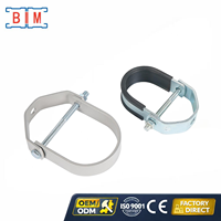 Collier de serrage en U en acier au carbone électrogalvanisé de type O pour isolation de tuyaux