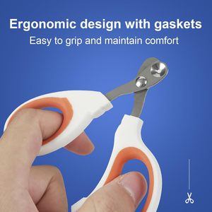 กรรไกรตัดเล็บแมวที่มีรูตัดเป็นวงกลม-หลีกเลี่ยงการตัดขนสัตว์เลี้ยงตัดเล็บสัตว์เลี้ยงที่ตัดมุมคมใบมีดตัดอุ้งเท้ามืออาชีพ - Product Image 4