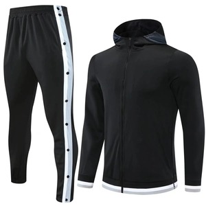 Vêtements de sport personnalisés vêtements vierges survêtements d'athlétisme vêtements de course survêtement noir à bon prix - Product Image 1
