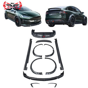 Kit de carrocería para Tesla Model X 2023, faldones laterales de labio delantero de fibra de carbono, difusor trasero, alerón, ala, Canards, estilo <span class=keywords><strong>CMS</strong></span>, Kit de carrocería - Product Image 1