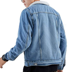 Veste jean homme légère et à faible quantité minimale de commande Veste jeans homme confortable Veste hiver Street Wear Veste jean homme - Product Image 3