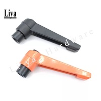 Bouton à vis mâle réglable M4-M16 en métal, 1 pièce, outil de serrage à levier pour machines, noir/orange