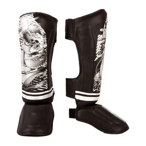 2023 Custom Made Shin Guard for Men Women High Quality <b>Leather</b> Your Own Design Logo Protection Function IRON <b>PUNCH</b> INDUSTRIES - Product Image 1