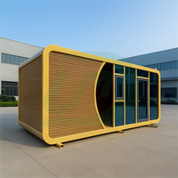 Maison préfabriquée en acier de luxe, capsule spatiale, hôtel capsule pour l'extérieur, maison ou bureau, structure en acier