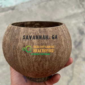 ¡2025! VENTA CALIENTE NUEVA COPA DE CÁSCARA DE COCO ORGÁNICA CON TAPA/COPA DE COCO Y CUCHARA PRECIO MÁS BARATO DE ECO2GO VIETNAM - Product Image 2