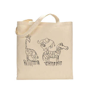 Bolsa de Mano Negra de Nivel Avanzado, Bolsa de Algodón para Colorear y Pintar para Niños - Product Image 1