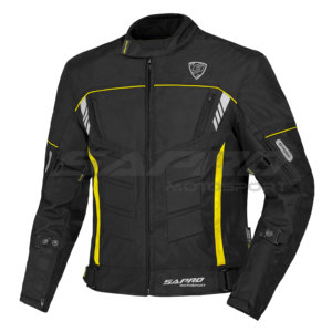 Vestes de course moto en Cordura - Imperméables, coupe-vent, respirantes, toutes saisons, impression personnalisée du nom de l'équipe et de la marque Sapro - Product Image 1