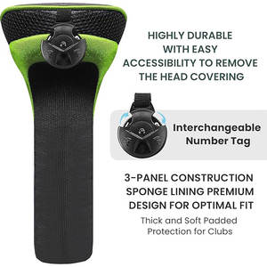 Premium Golf Head <b>Cover</b> Durable Fabric For Long Lasting Club Protection Smooth Fabric Interior - Product Image 4
