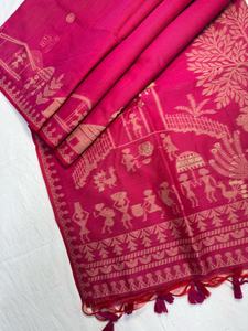 Dernière Tendance Muga Coton Avec Tissage Saree Femme Fabricant De Mode Et Fournisseur De Surat - Product Image 3