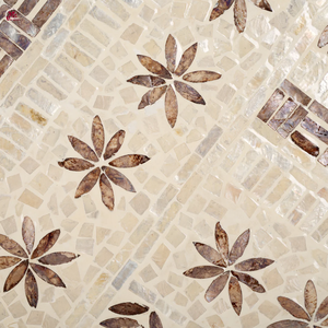 Taburetes Hechos a Mano con Incrustaciones Decorativas de Concha de Nácar Marrón para Espacios de Vida en Apartamentos - Product Image 5