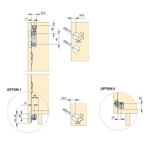 Emuca Soft Close Twofold Kit Hardware per 2 pieghevole porta scorrevole armadio include tutti i componenti necessari 4 pannelli non - Product Image 5