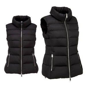Venta al por mayor sin mangas invierno Puffer chaleco cremallera con diseño de logotipo personalizado a prueba de viento Casual de ganchillo mujeres chalecos ecuestres - Product Image 3